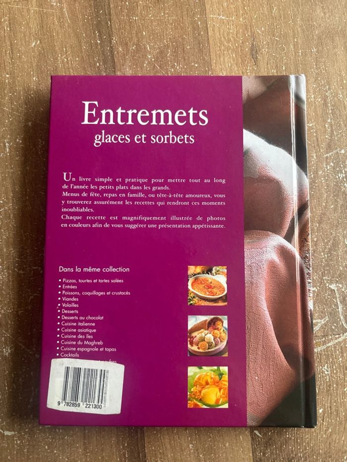 Livre cuisine entremets glace et sorbet - photo numéro 2