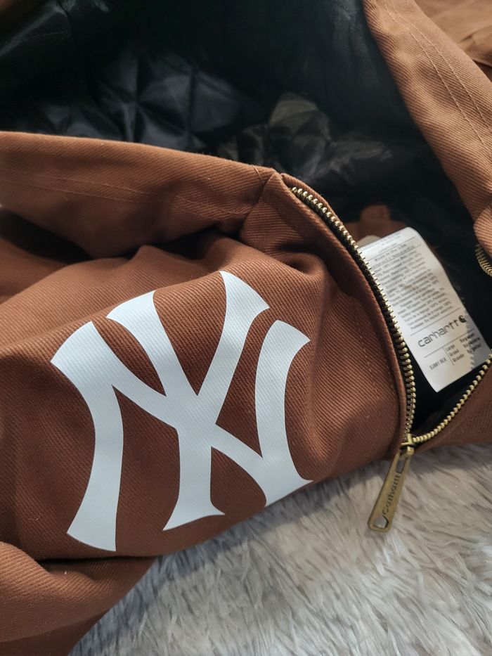 🧢 Veste Carhartt Rework New York Yankees Taille L - Neuve & Unique! ⚾ - photo numéro 6