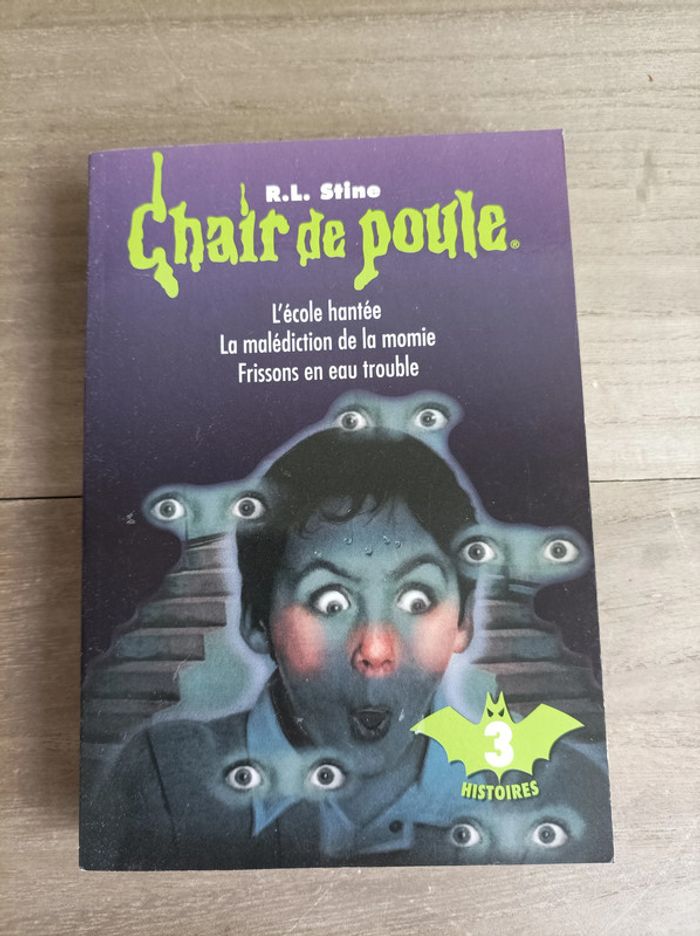 Livre enfant chair de poule 3 histoires