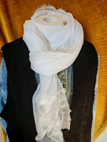 Écharpe  - Blanche