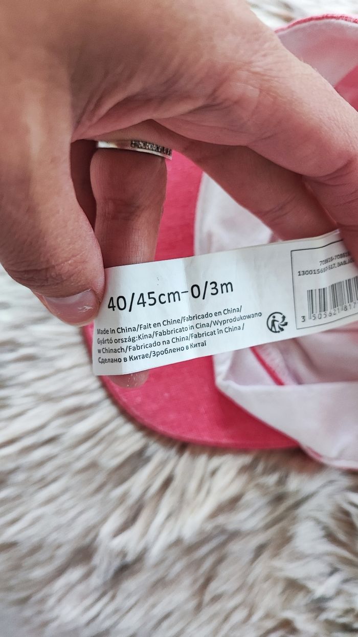 Casquette rose Auchan 0/3 mois - photo numéro 4