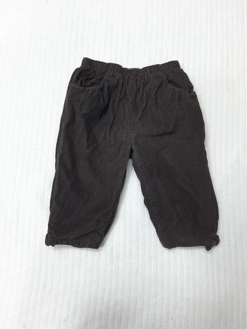 Pantalon côtelé marron Bout'chou 9 mois