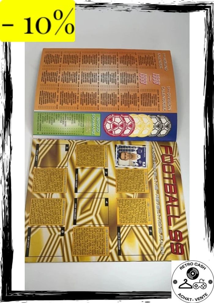 CA364 album Panini foot Football 99 1999 1 afdeling Belgique vide empty - photo numéro 2