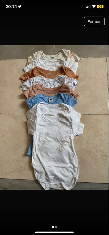 Lots 8 bodies 18 mois 