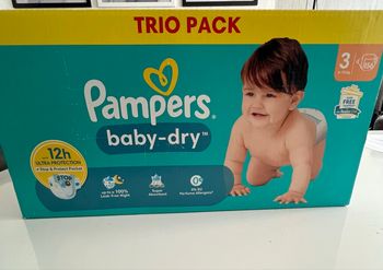 Pampers baby dry taille 3 156 couches