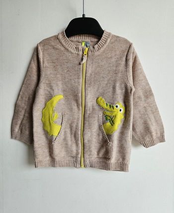 Gilet zippé garçon 12 mois