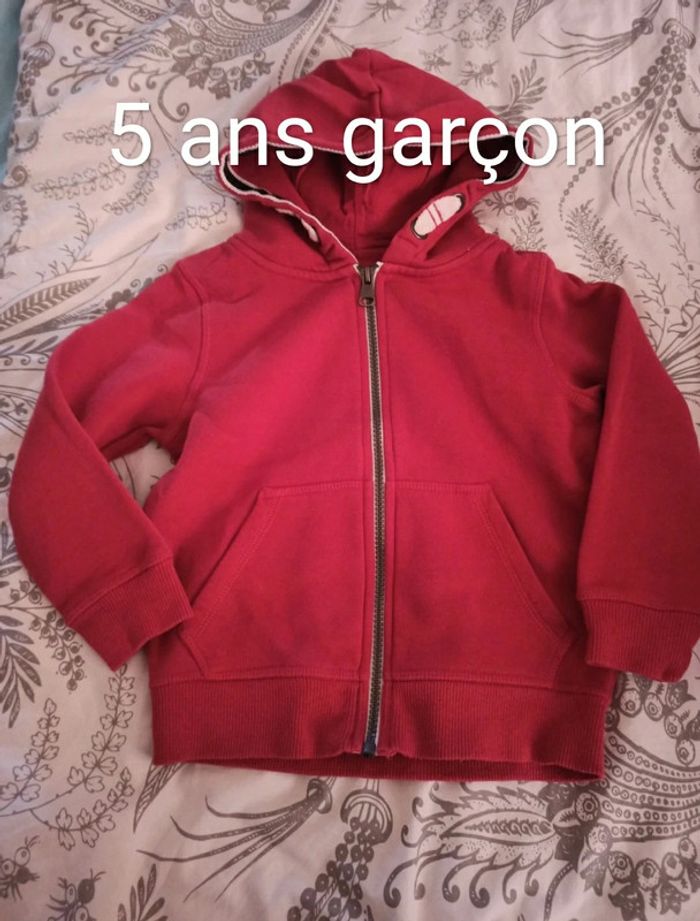 Gilet sweat a capuche