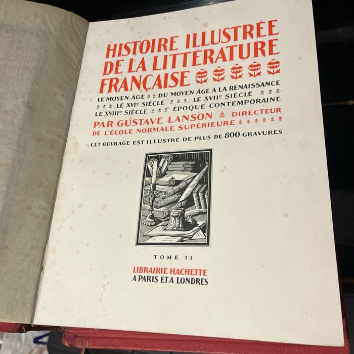 Encyclopédie hachette littérature française 1923 - photo numéro 3
