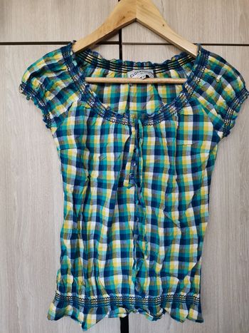 Blouse vichy clockouse T XS