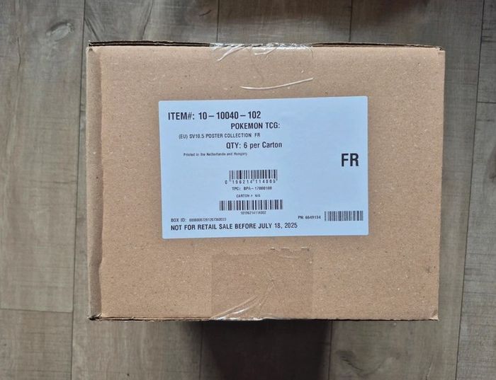 Case pokémon Coffret Collection Poster EV10.5 | Foudre Noire et Flamme Blanche Fr