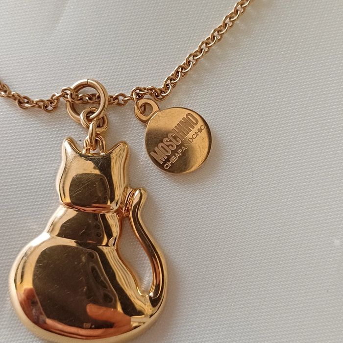 Collier moshino en métal doré - photo numéro 5