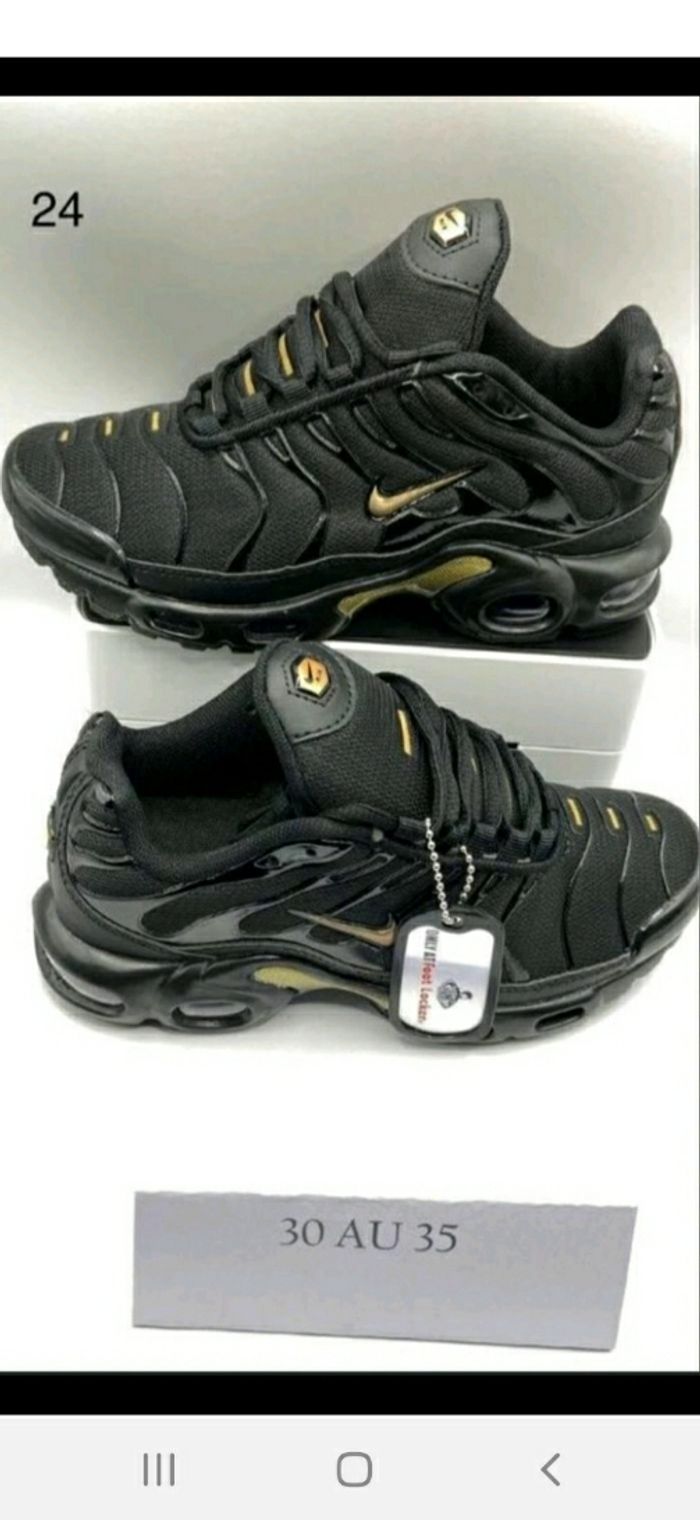 Nike tn noir doré 35