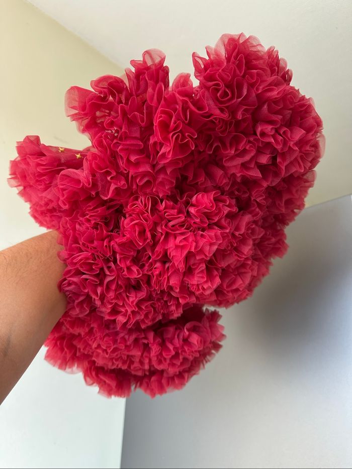 Jupe tutu rouge profond étoile 3 ans - photo numéro 2