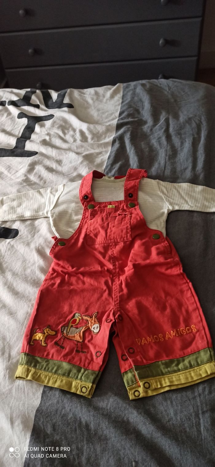 Ensemble salopette 6 mois