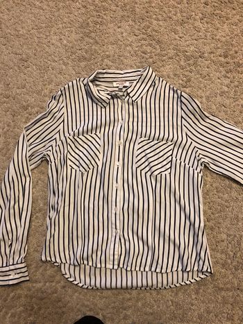 Chemisier Jennyfer taille M blanc rayé noir