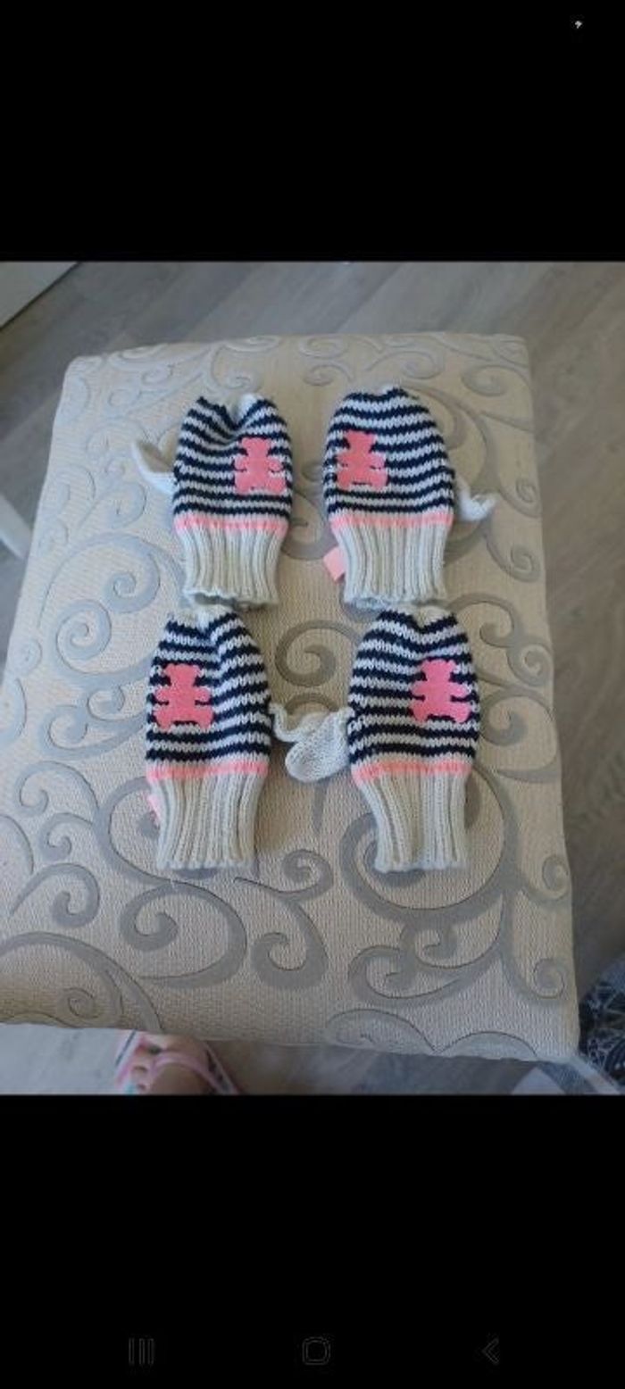 Lot de deux paires de gant