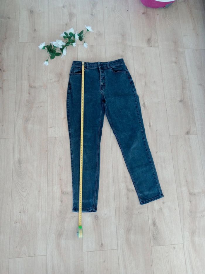 Jean mom femme 38 noir c82 - photo numéro 6