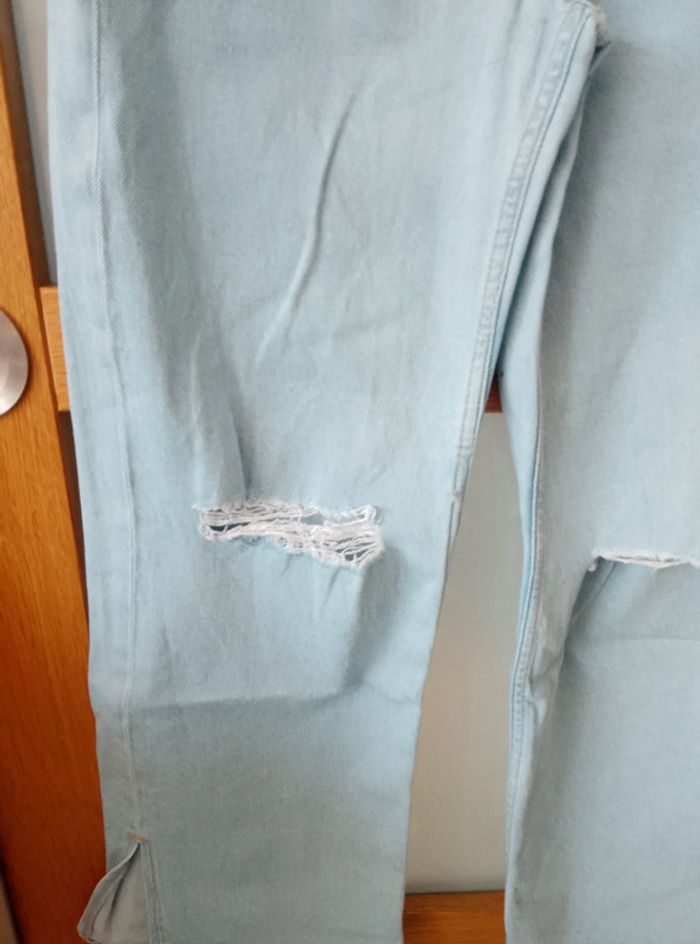 Pantalon Jean wide leg - Fille 10 ans - photo numéro 2