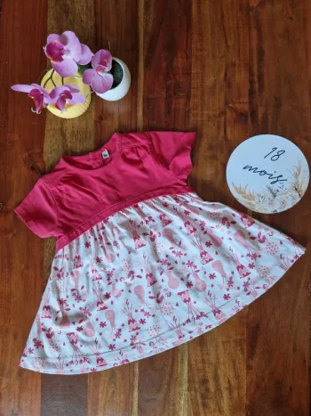 Robe légère manches courtes 18 mois