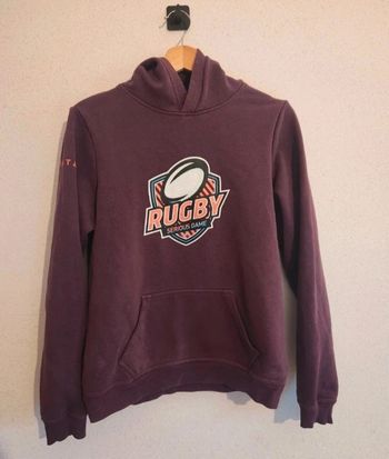 Sweat à capuche femme S Decathlon – violet prune – très bon état