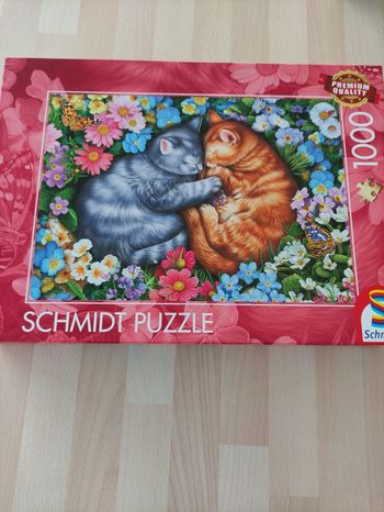 Puzzle Schmidt 1000 p. Chat Sommeil aux pattes de velours 