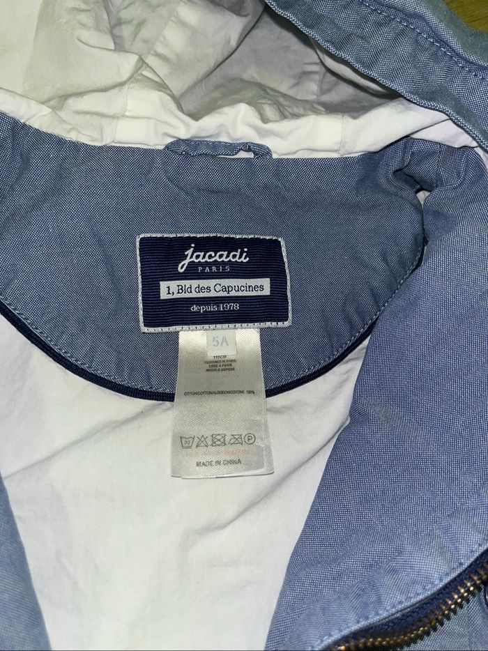 trench veste à capuche jacadi fille 5 ans - photo numéro 3