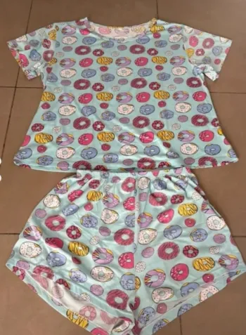 🌈 Pyjama short SHEIN - Motif Donuts 🍩