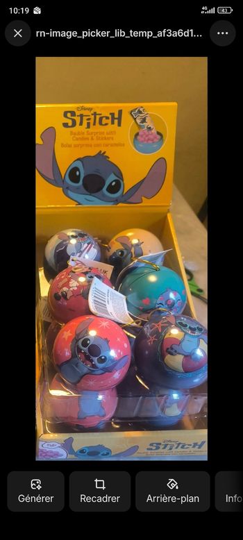 Lot de 7 boules de Noël avec des bonbons dedans en promo 