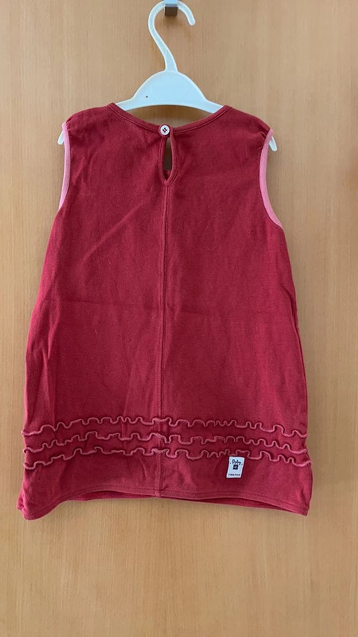 Robe baby tortue rouge en taille 2 ans - photo numéro 4