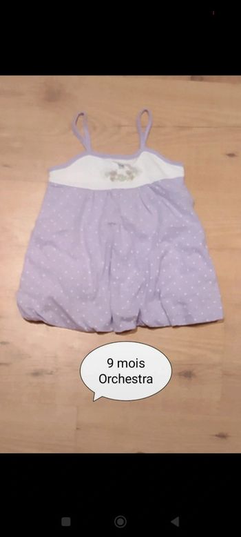 Robe été fille orchestra 9 mois