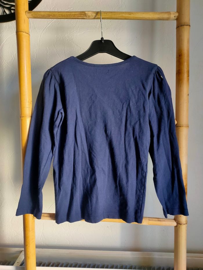 T.shirt marine Chouette taille 8 ans - photo numéro 3