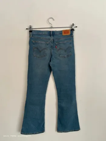 Jean Levi's Femme Bleu | 726 Flare | Taille W24 FR34 | Très Bon État | BP9