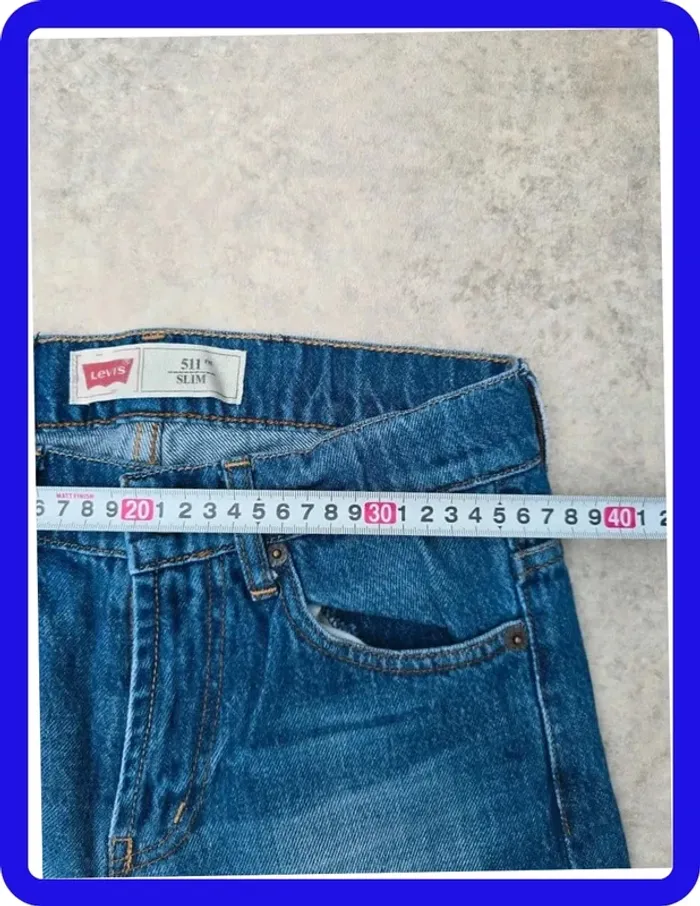 Jean Levi's 511 W24|FR34 coupe droite bleu Femme-Women pan64b - photo numéro 4