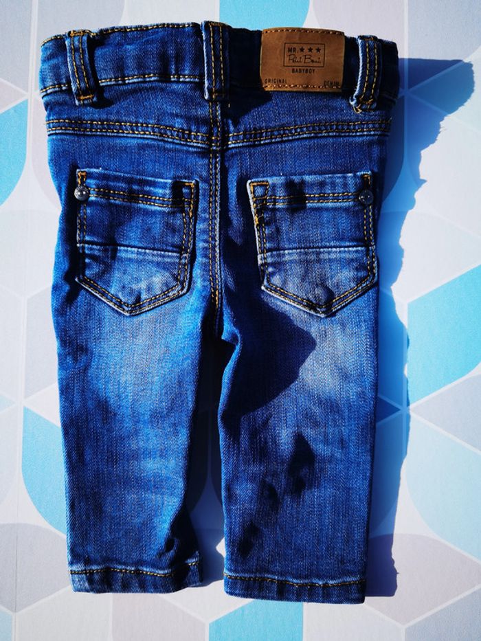 D1166 - jeans garçon 3 mois - photo numéro 3