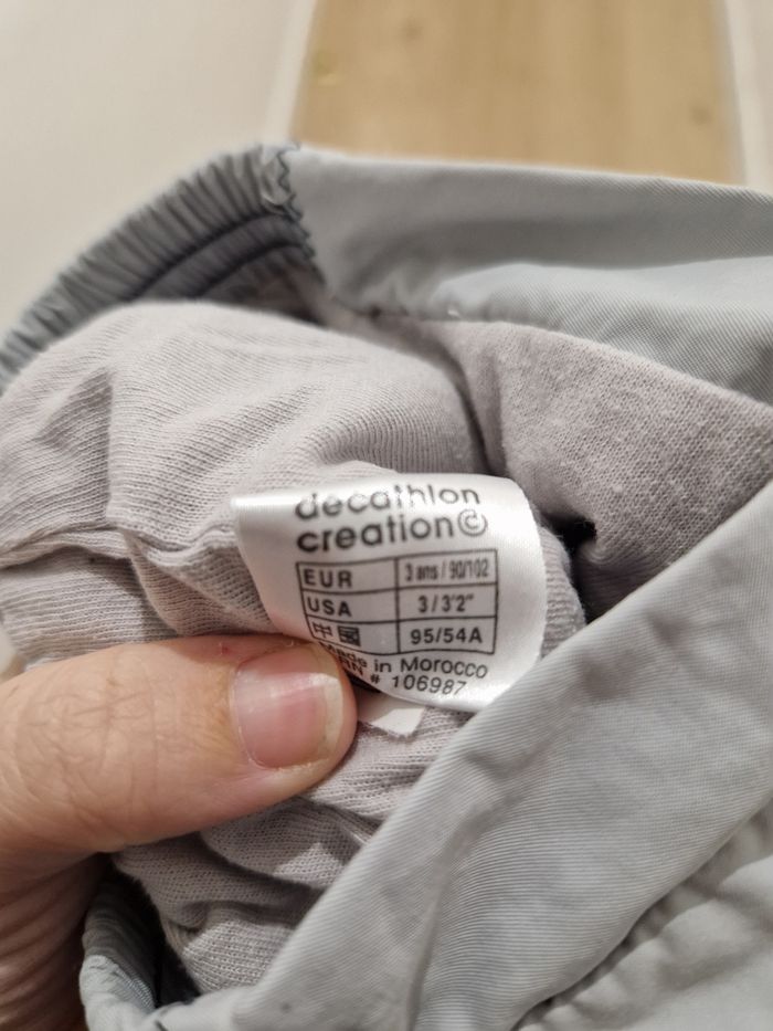 Pantalon de Ski / Neige Imperméable Décathlon Enfant - Gris clair - 3 ans - photo numéro 3