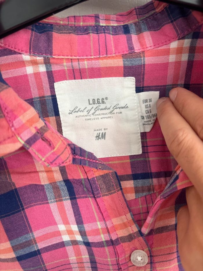 Chemise à carreaux H&M Taille 36 - photo numéro 2