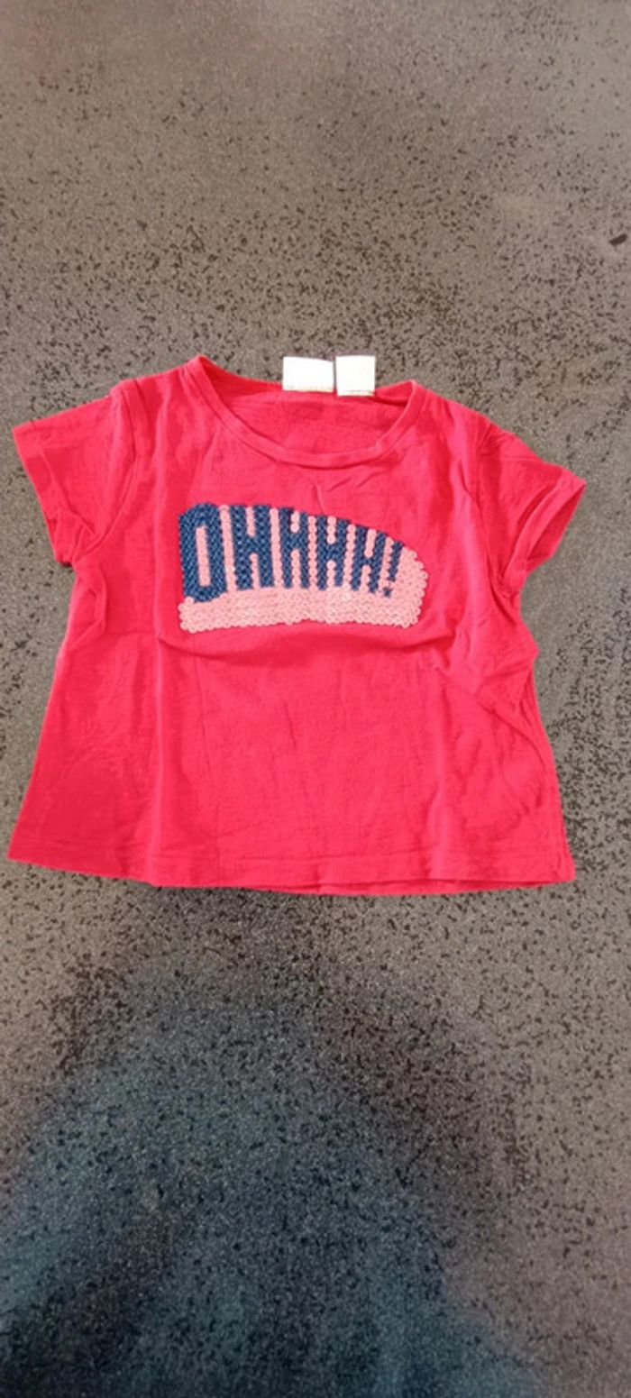 Lot t-shirt fille 6 mois - photo numéro 5