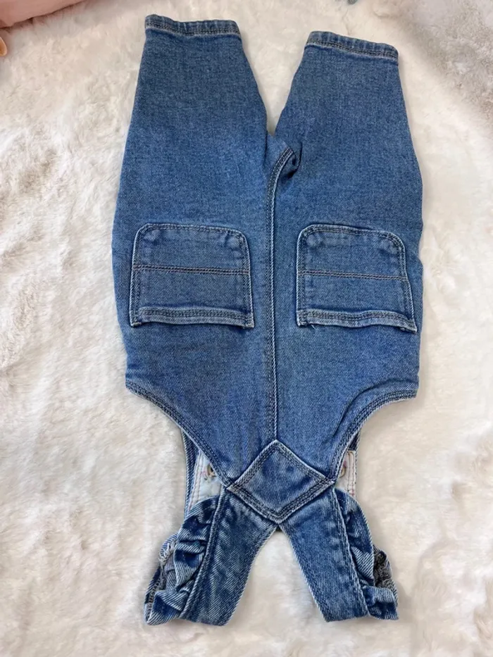Salopette en jeans taille 6 mois tao - photo numéro 5