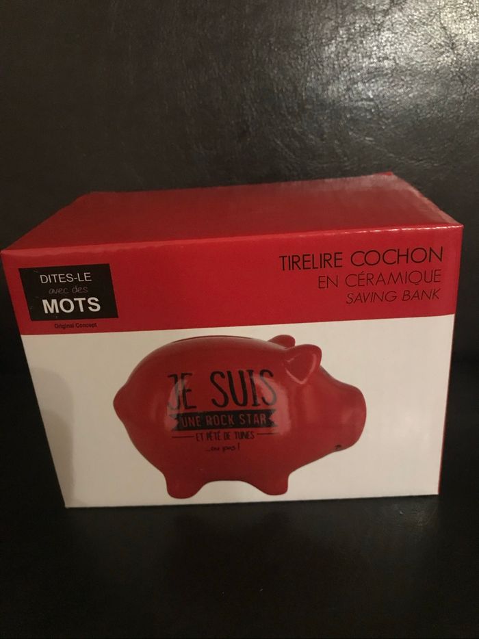 Cochon tirelire »The Concept Factory »Je suis une Rock Star - photo numéro 3