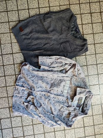 Lot chemise et pull 24 mois