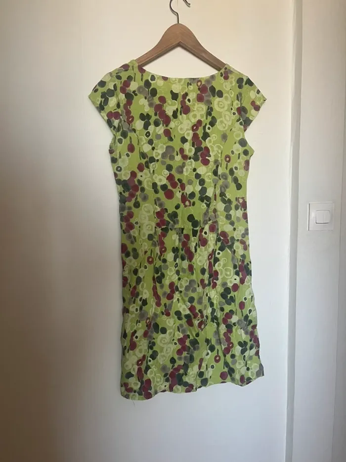 Robe verte à motifs - photo numéro 2