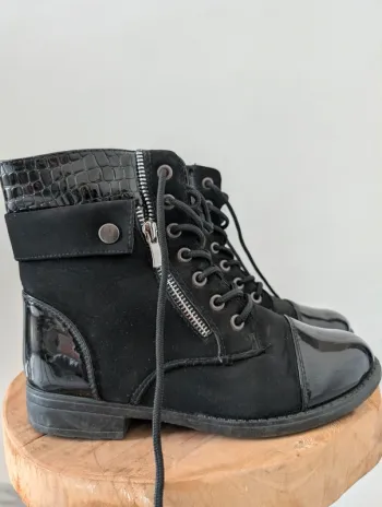 Bottines bi-matière pointure 37