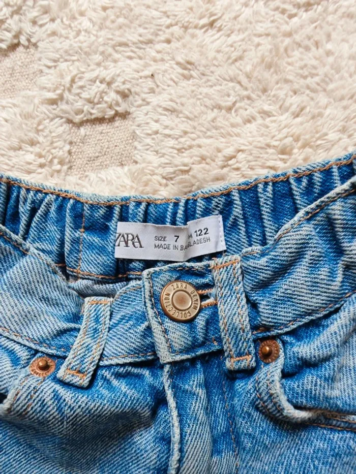 Short denim Zara fille 7 ans - photo numéro 2