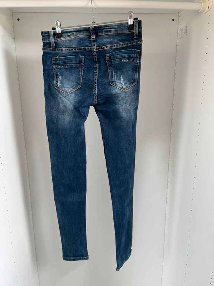 Jean skinny bleu marine - photo numéro 2