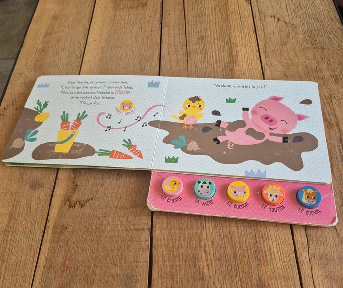 Livre sonore C’est quoi ce bruit ? La ferme / Mon Suishy Sonore / 1,2,3 Soleil 📚🎵 - photo numéro 8