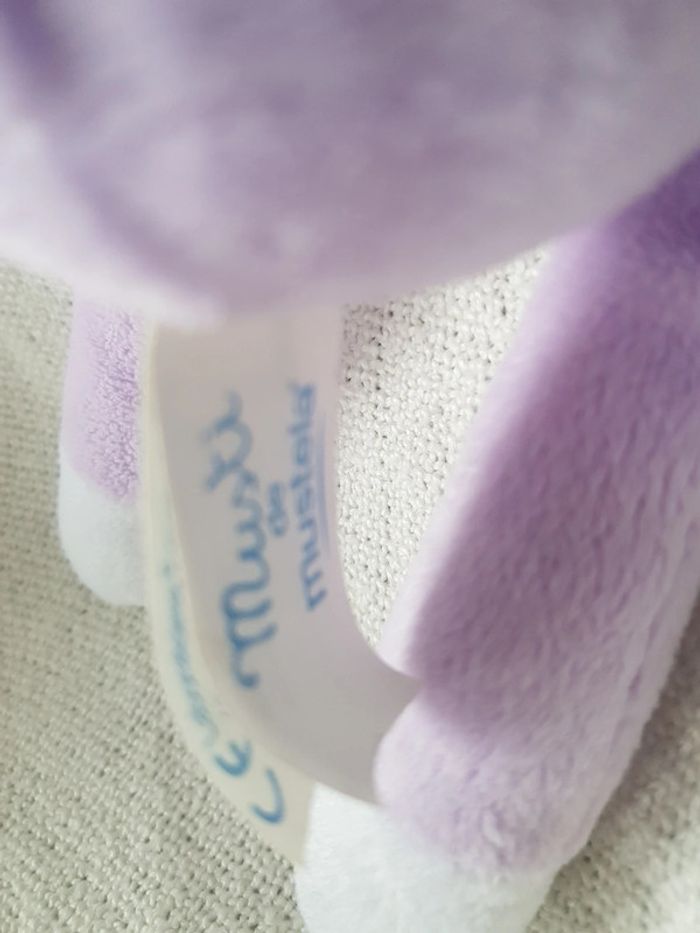 Peluche  ourson mauve MUSTI - photo numéro 3