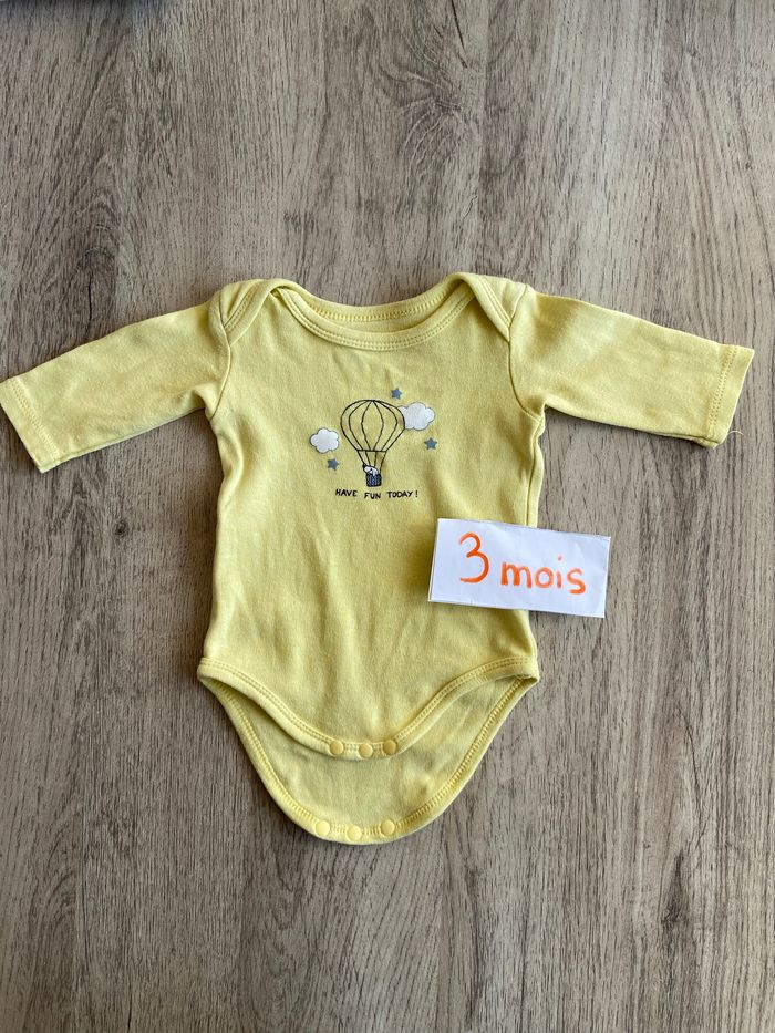 Body manches longues jaune