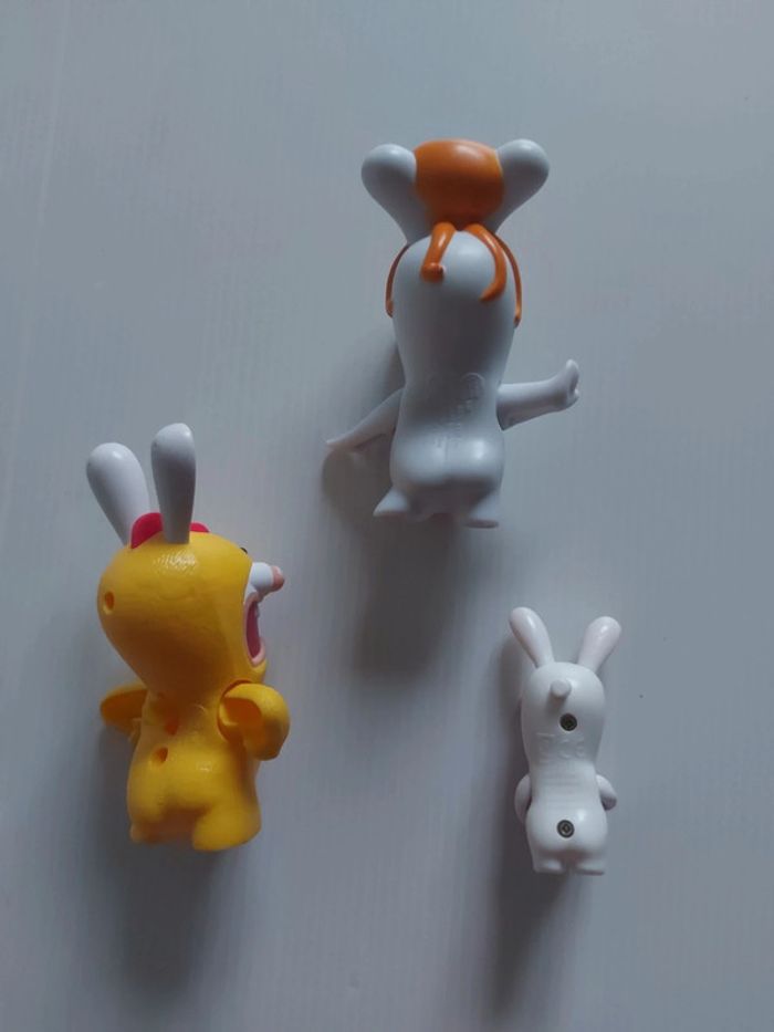 Lot de 3 figurines mobiles Lapins Crétins - photo numéro 3