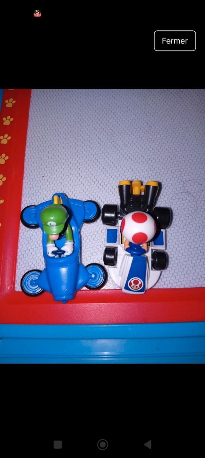 Luigi et Toad Mario kart