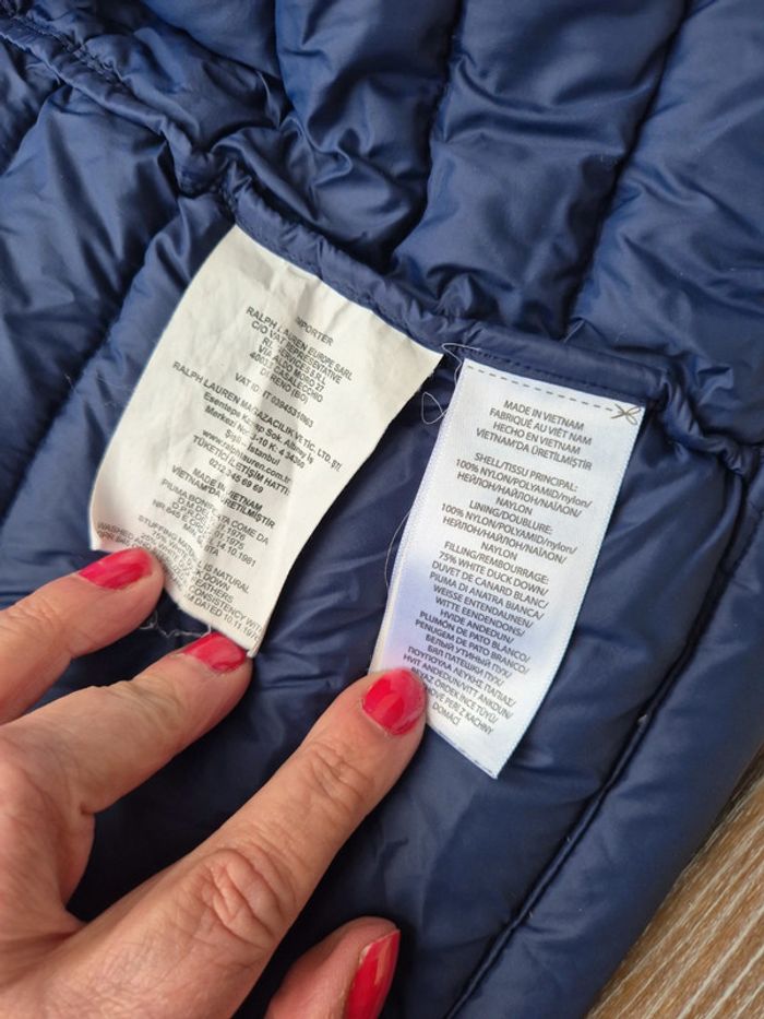 Ralph lauren blouson duvet taille 5 ans - photo numéro 5